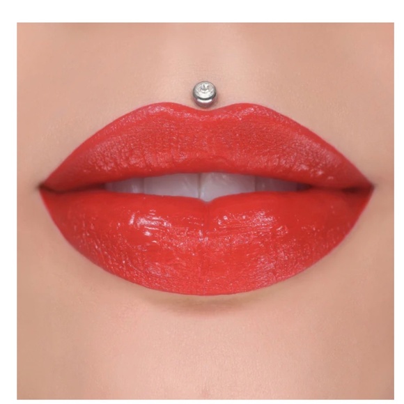 HOT DEVOTION SHINY TRAP Lipstick Jeffree Star New in Box Hot Red - Picture 1 of 4